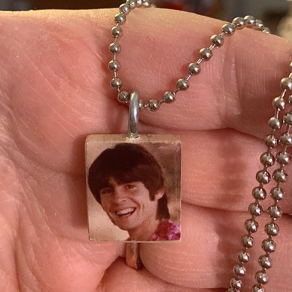 (2/$12,4/$20) Davey Jones Scrabble Tile Necklace
